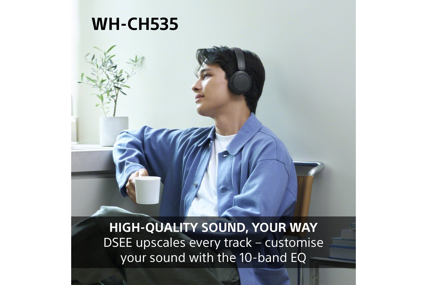 Sony WH-CH535 Wireless Bluetooth Headphones | Black-3