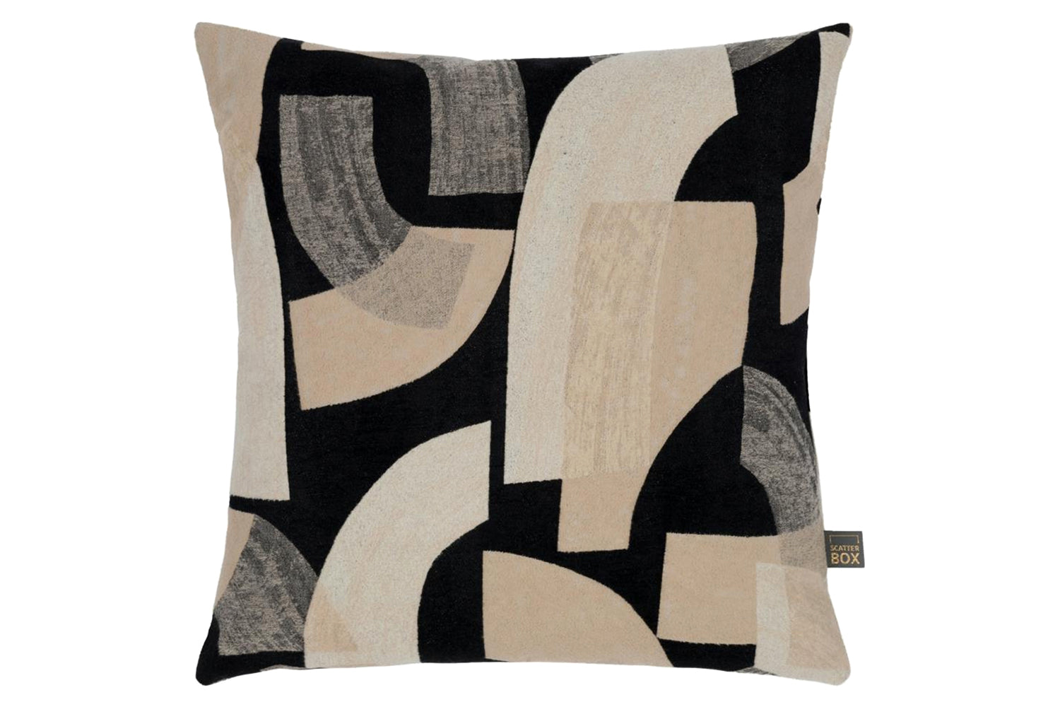 Vance Cushion | Black/Natural | 43 x 43 cm