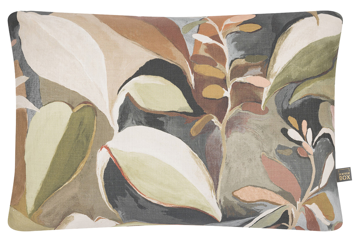 Daphne Cushion | Blue/Brown | 40 x 60 cm