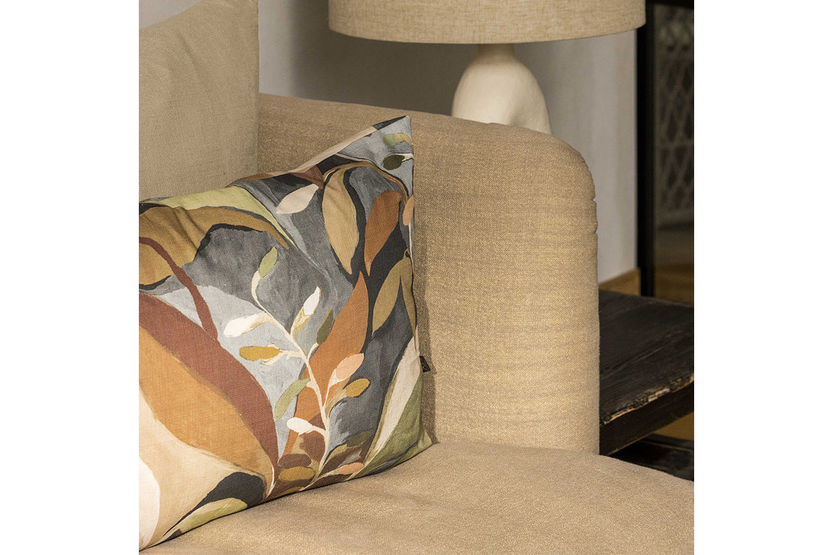 Daphne Cushion | Blue/Brown | 58 x 58 cm-6