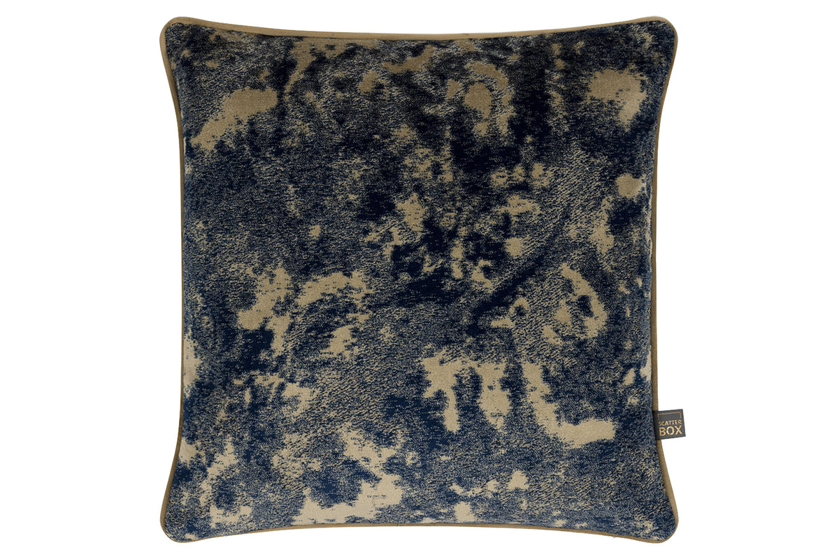 Mira Cushion | Navy/Sand | 58 x 58 cm
