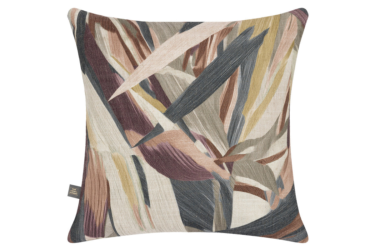Elin Cushion | Natural/Plum Noir | 43 x 43 cm-2
