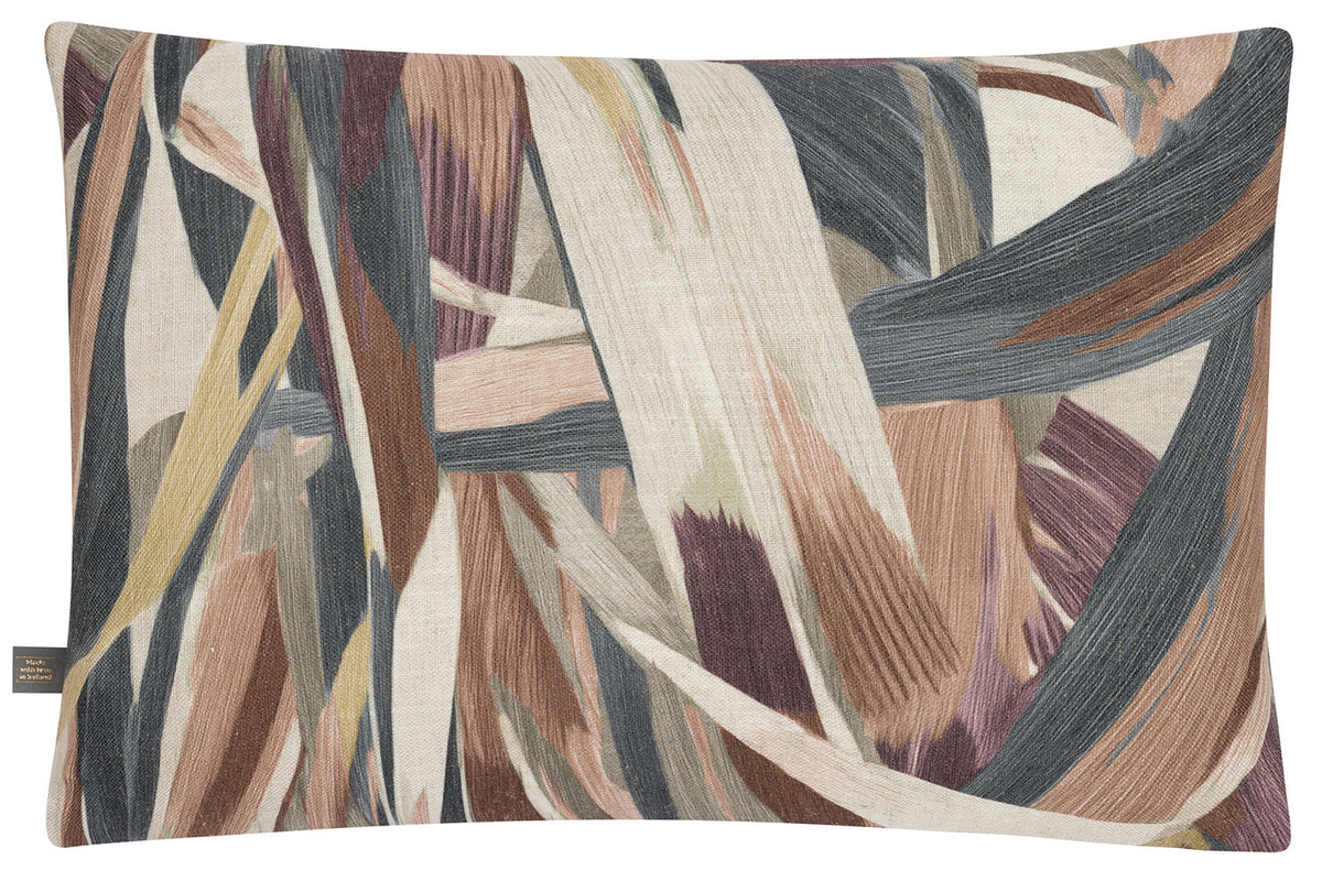Elin Cushion | Natural/Plum Noir | 40 x 60 cm-2
