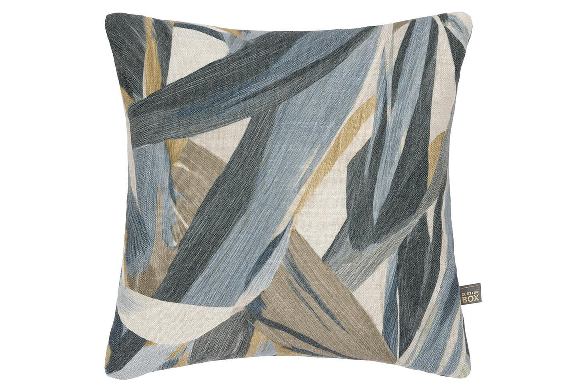 Elin Cushion | Natural/Blue | 43 x 43 cm