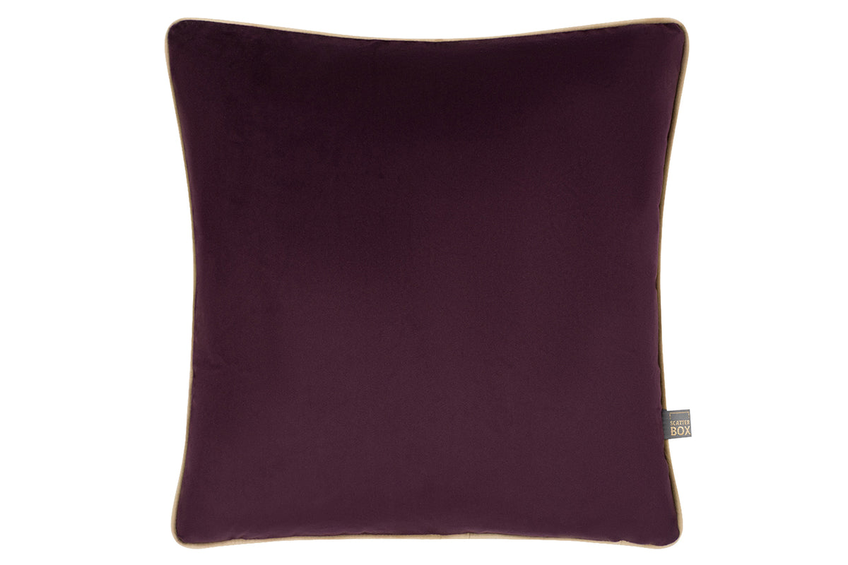Stella Cushion | Plum Noir/Sand | 43 X 43 cm