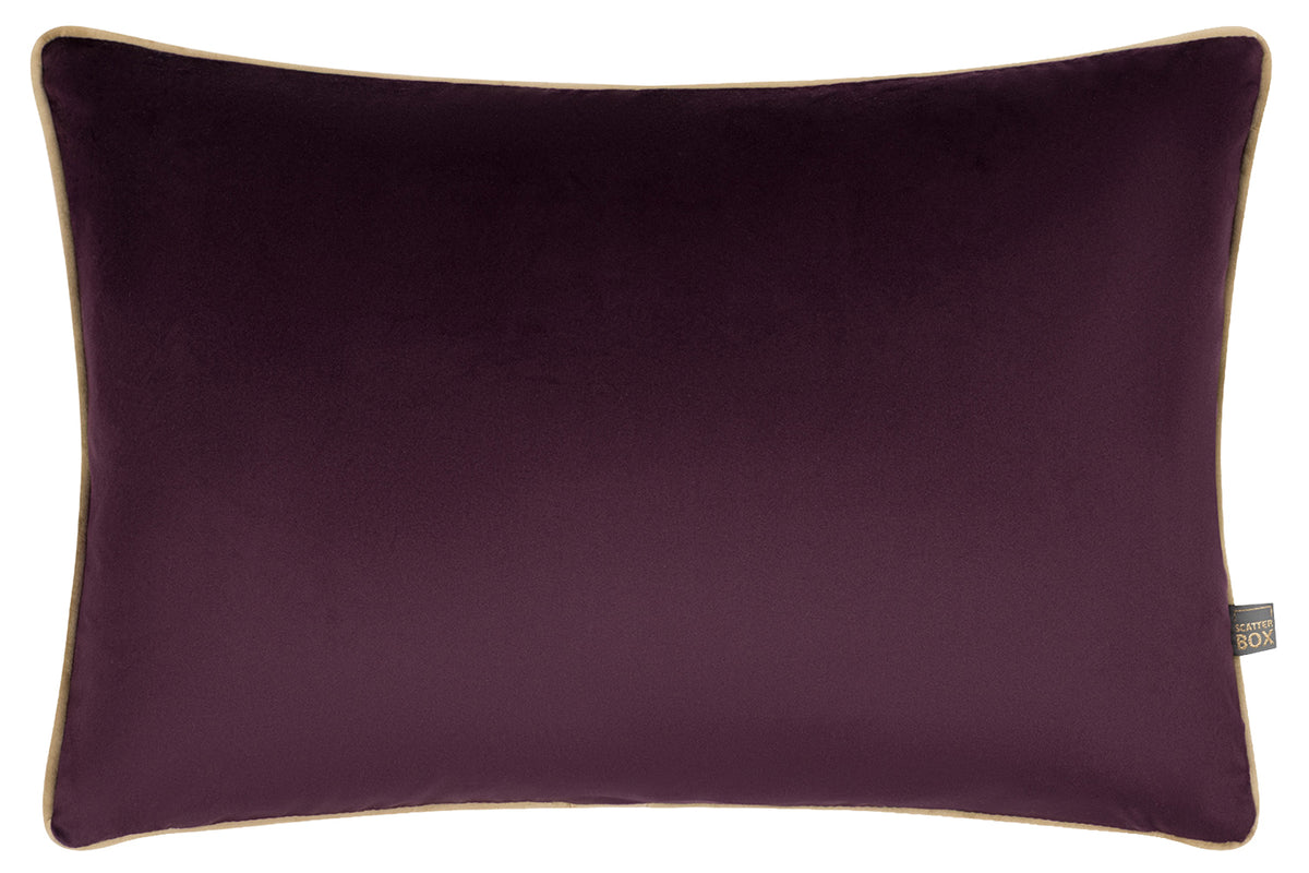 Stella Cushion | Plum Noir/Sand | 40 X 60 cm