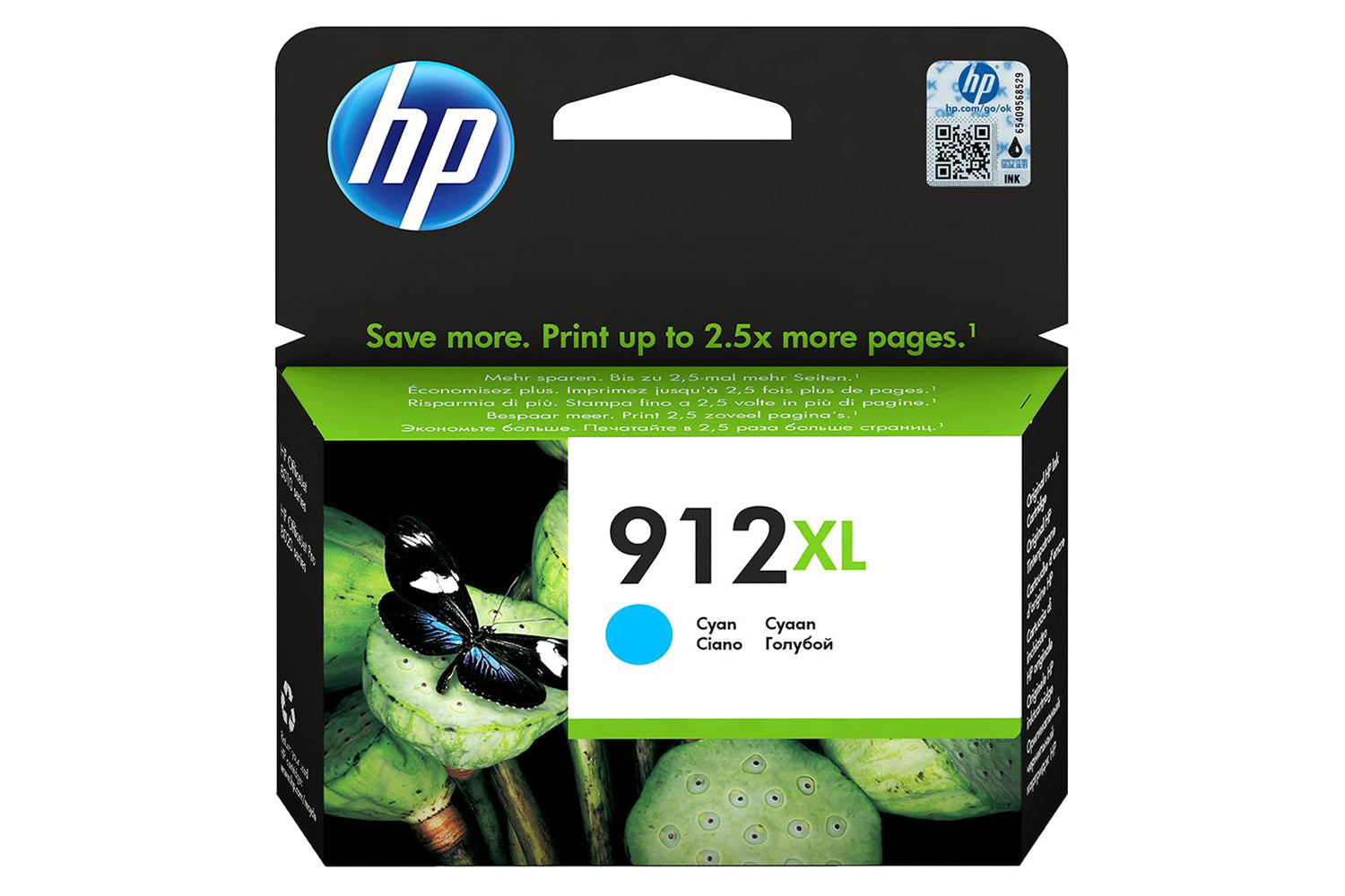 HP 912XL High Yield Original Ink Cartridge | Cyan