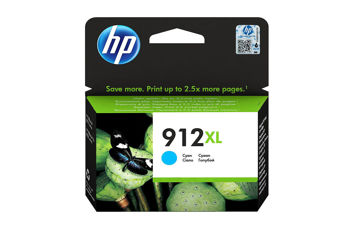 HP 912XL High Yield Original Ink Cartridge | Cyan