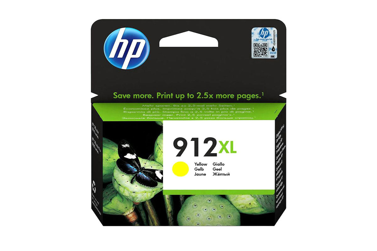 HP 912XL High Yield Original Ink Cartridge | Yellow
