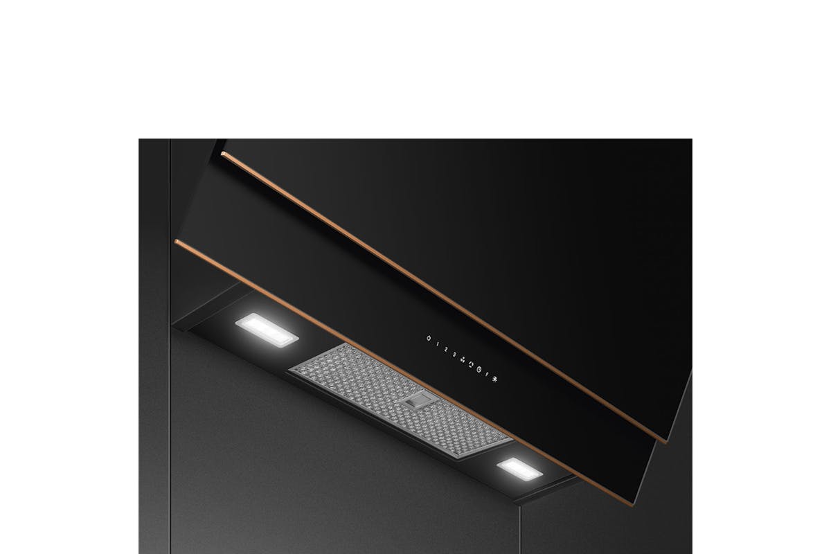 Smeg 90cm Decorative Wall Mount Hood | KV694R | Black-4