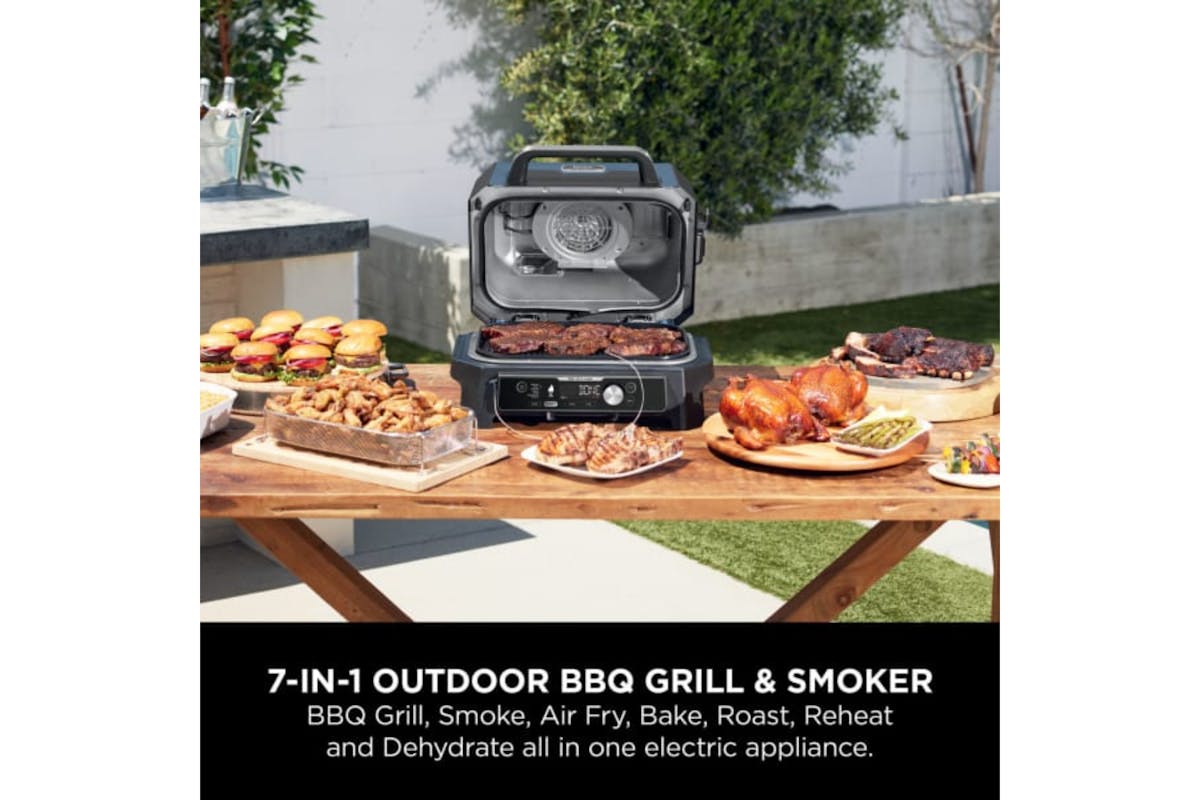 Ninja Woodfire Pro Connect XL Electric BBQ Grill & Smoker | OG901UK | Blue/Black-4