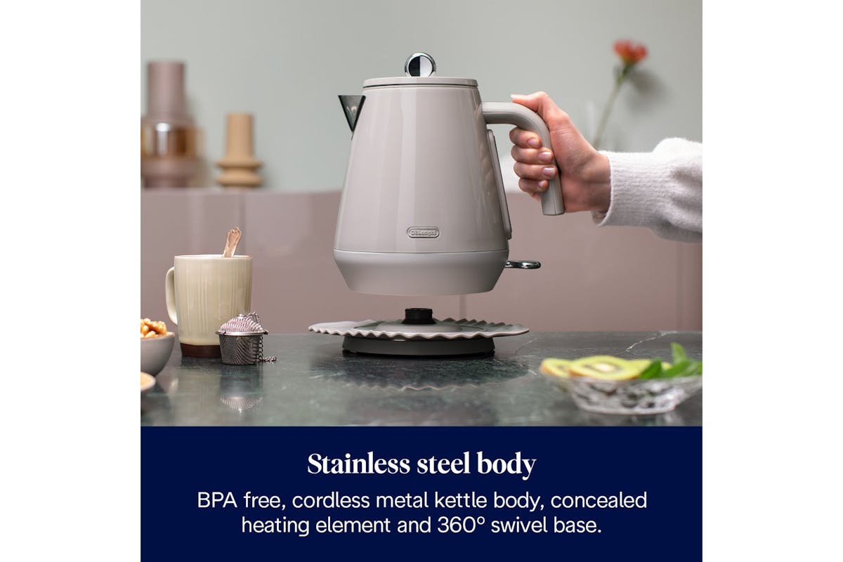 DeLonghi Eclettica Kettle | KBY3001.BG | Beige-3