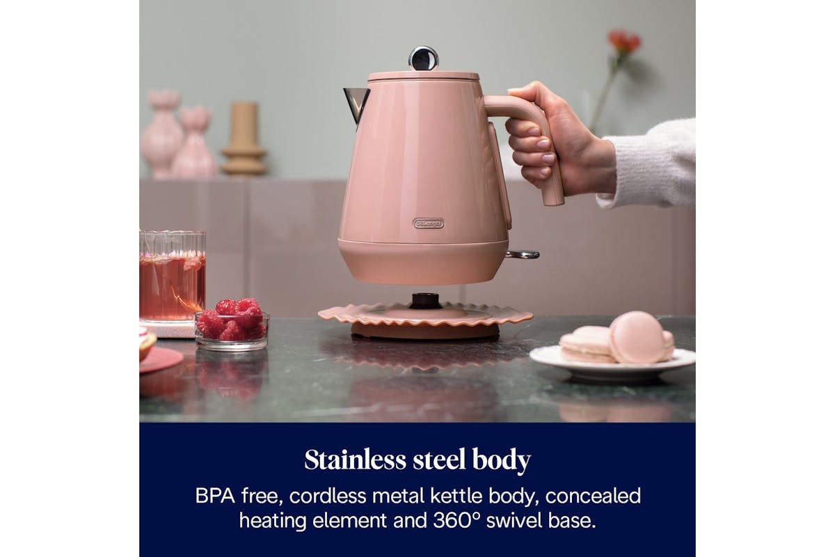 DeLonghi Eclettica Kettle | KBY3001.PK | Pink-3