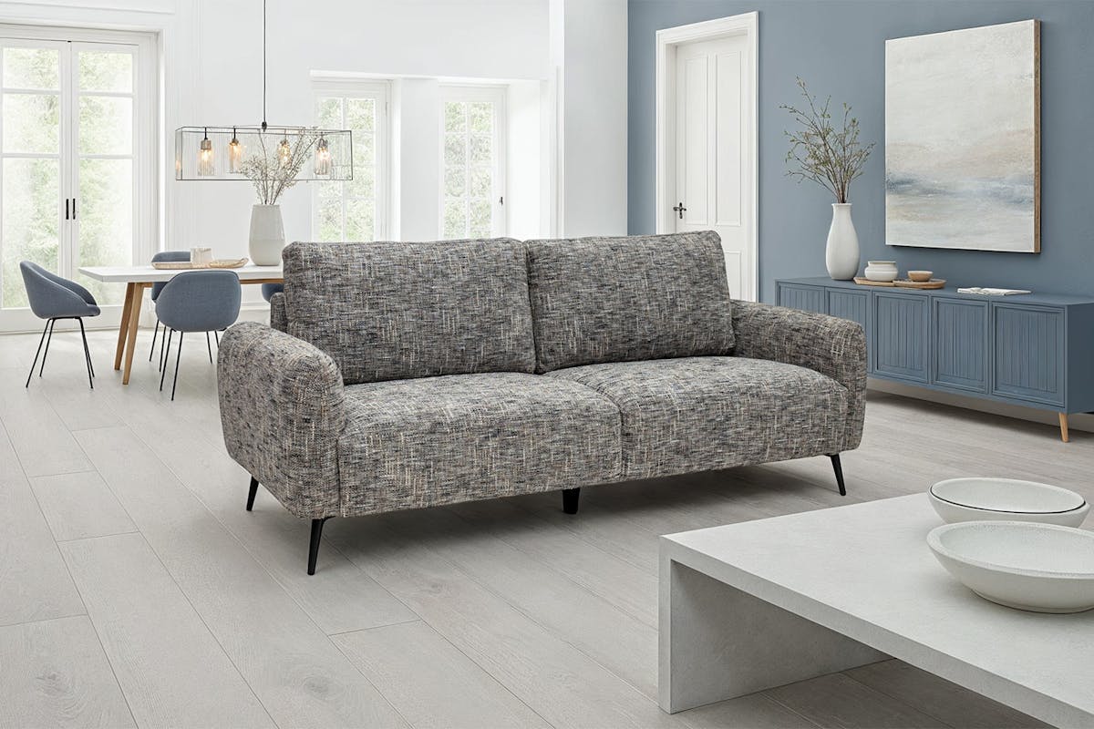 Ruby 3 Seater Sofa | Fabric | Grey-2