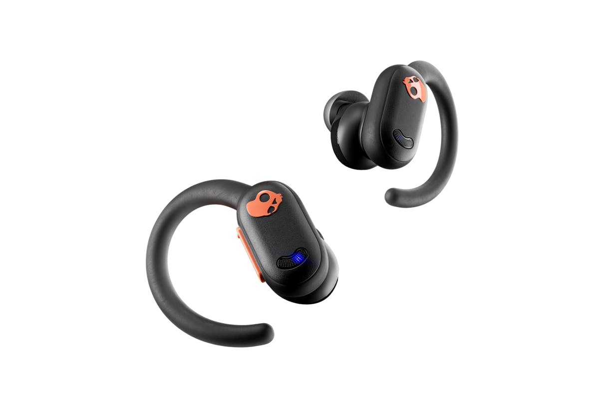 Skullcandy Push ANC Active True Wireless Earbuds with Active Noise Cancelling | Black/Orange-3