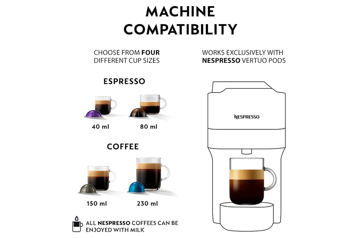 Nespresso Vertuo Pop, White, By Krups | XN920140-3