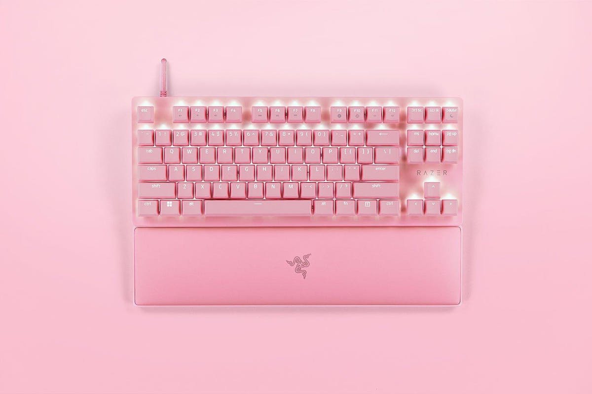Razer Huntsman V2 Tenkeyless - Linear Optical Switch Gaming Keyboard | US | Quartz-3