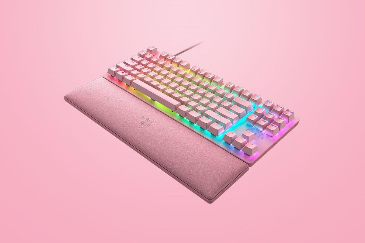Razer Huntsman V2 Tenkeyless - Linear Optical Switch Gaming Keyboard | US | Quartz-5