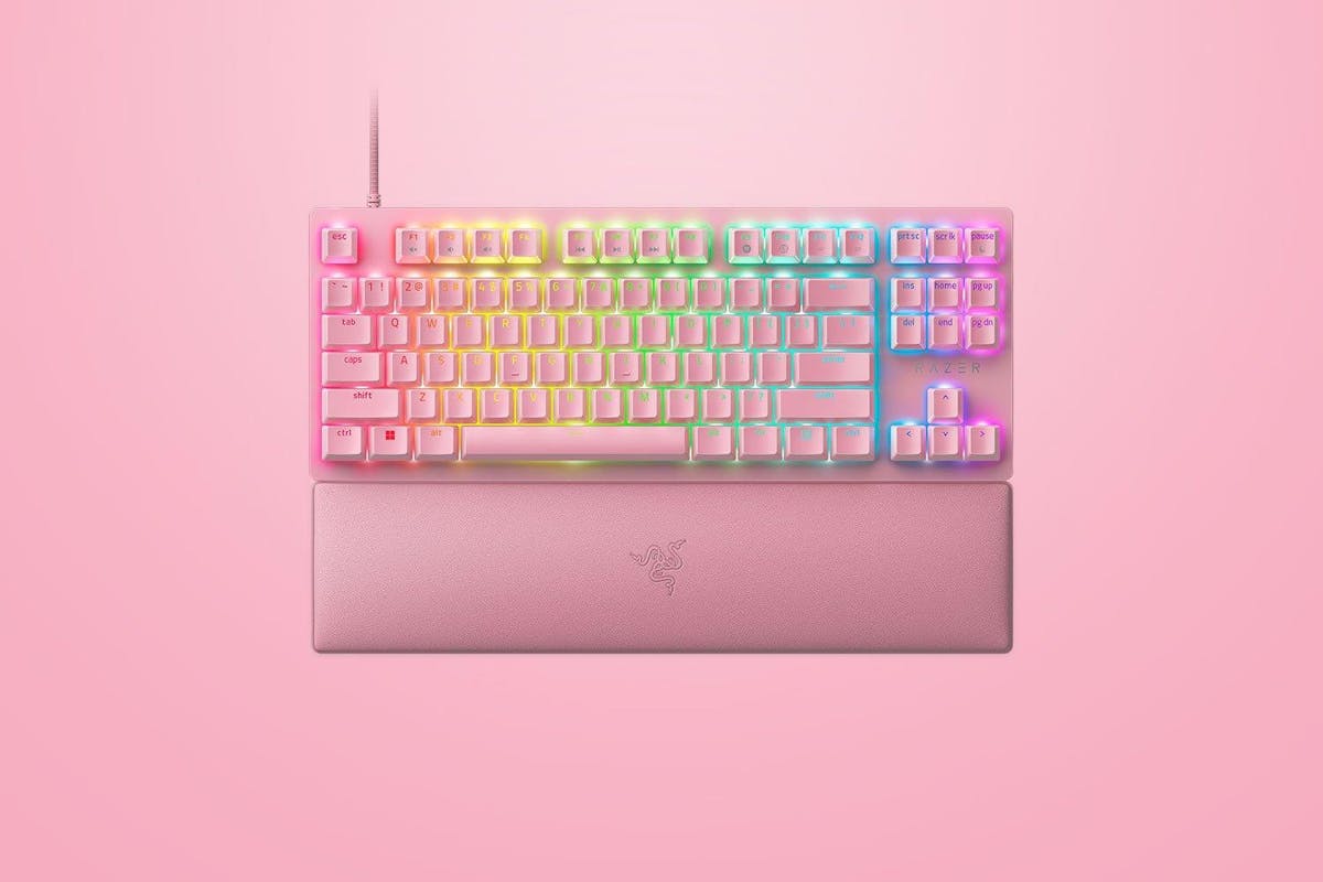 Razer Huntsman V2 Tenkeyless - Linear Optical Switch Gaming Keyboard | US | Quartz-6