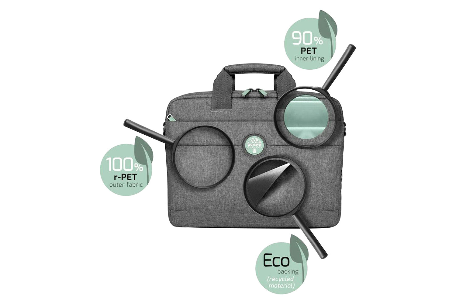 Port Yosemite 15.6" Eco-Trendy Laptop Bag | Grey-10
