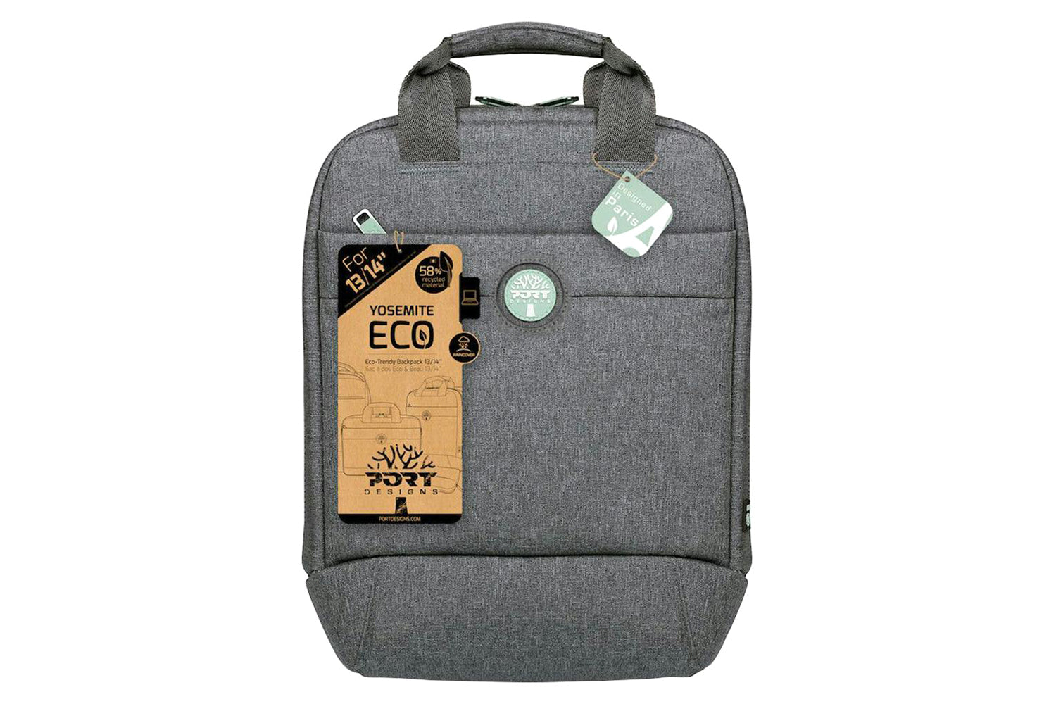 Port Yosemite 13/14" Eco-Trendy Laptop Backpack | Grey-8