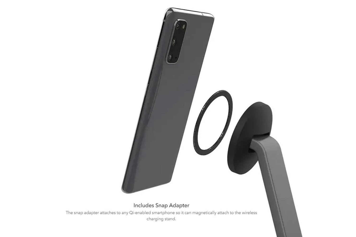 Mophie Snap+ Wireless Charging Stand and Pad | Black-5