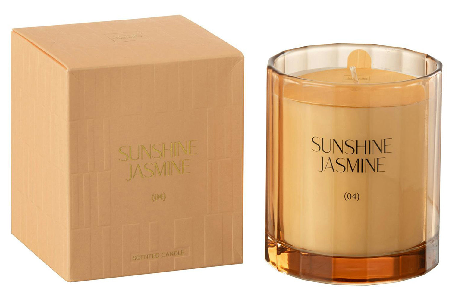 Sunshine Jasmine Scent Glass Candle-3