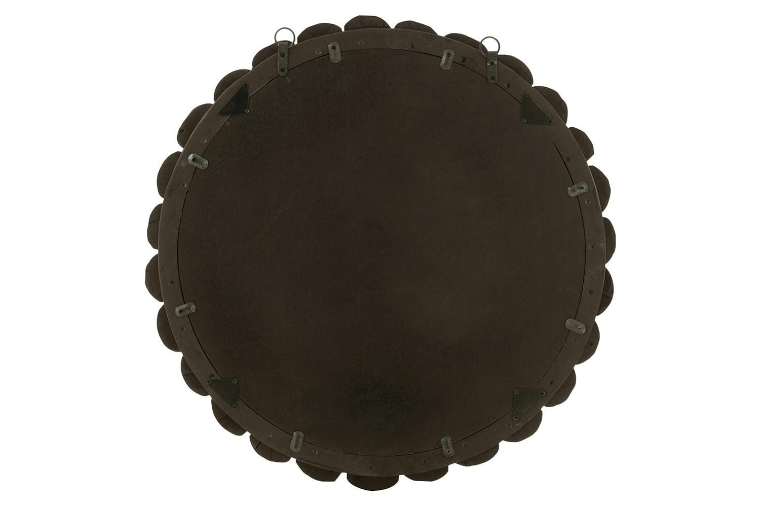 Round Wall Hanging Mirror | Black | 80 cm-2