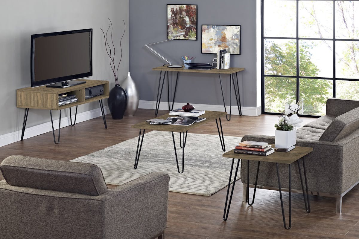 Dorel Owen Retro Desk | Walnut-5