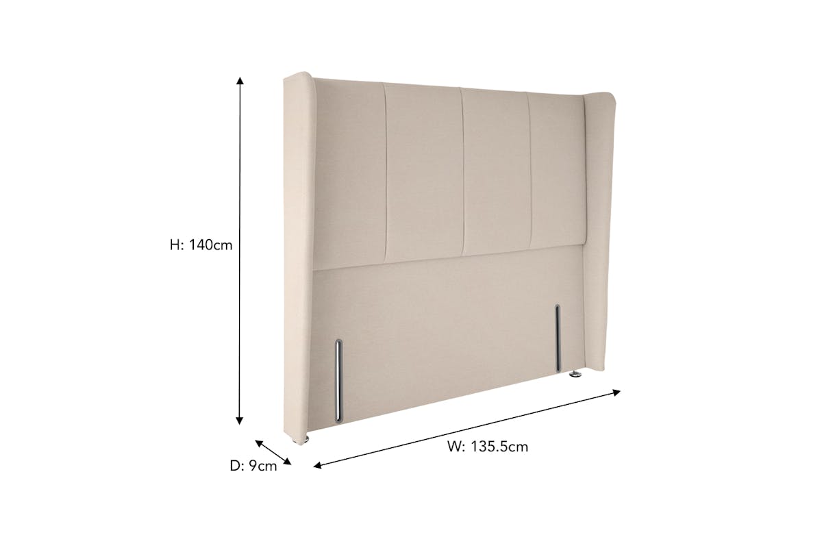 Briody | Judy 55" Winged Headboard | Small Double | 4ft | Colour Options-3