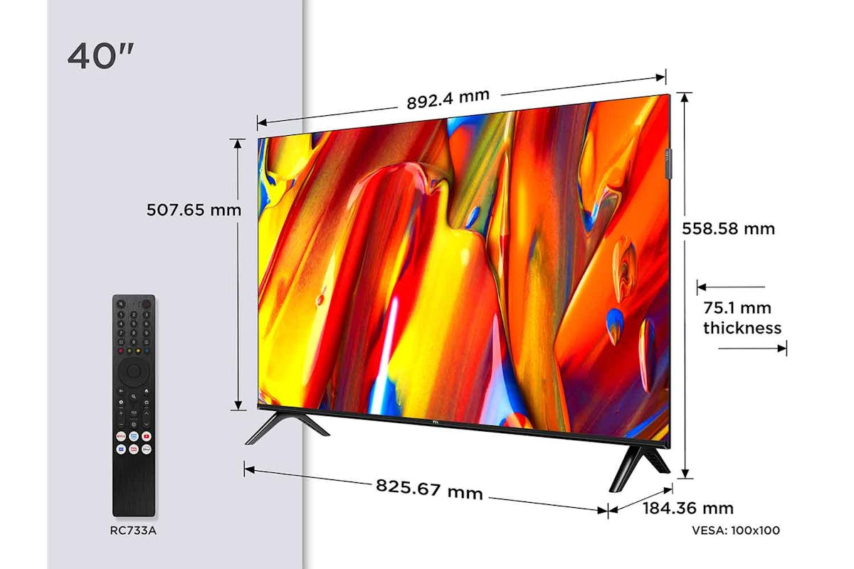 TCL 40" QLED Full HD Android Smart TV | 40V5C-2