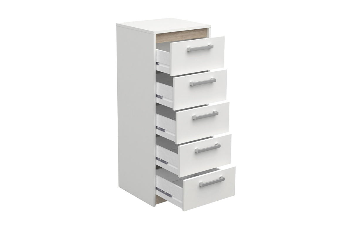 Watson TallBoy | 5 Drawer | White-5