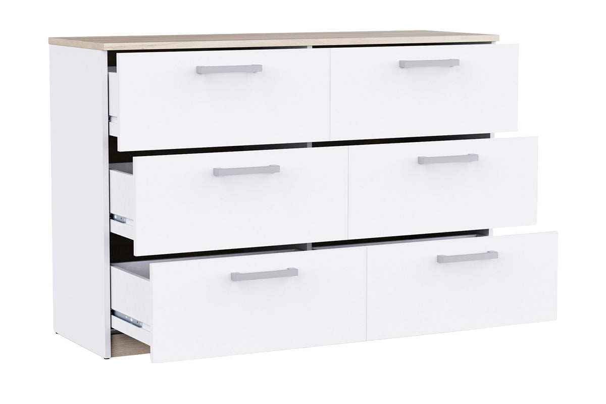 Watson Dresser | 6 Drawer | White-5