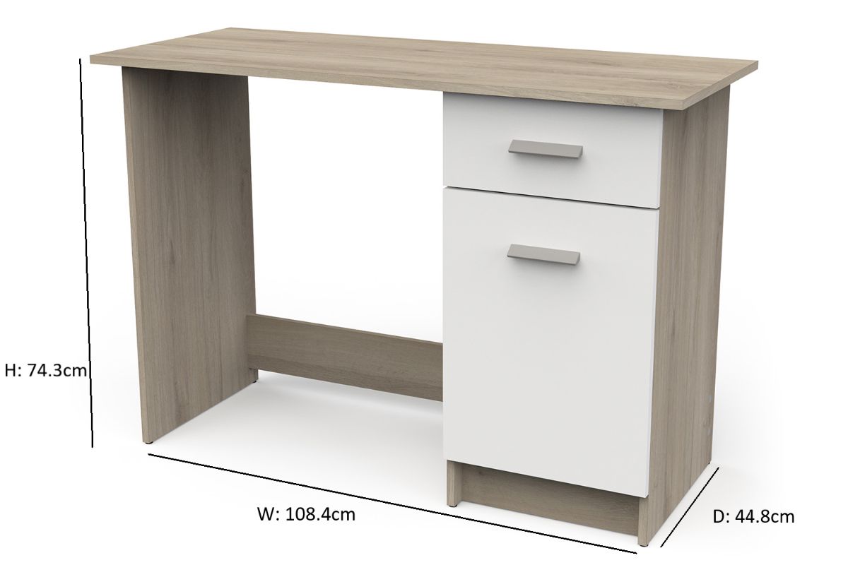 Ghost Osiris Desk | 1 Drawer | Oak Effect-2