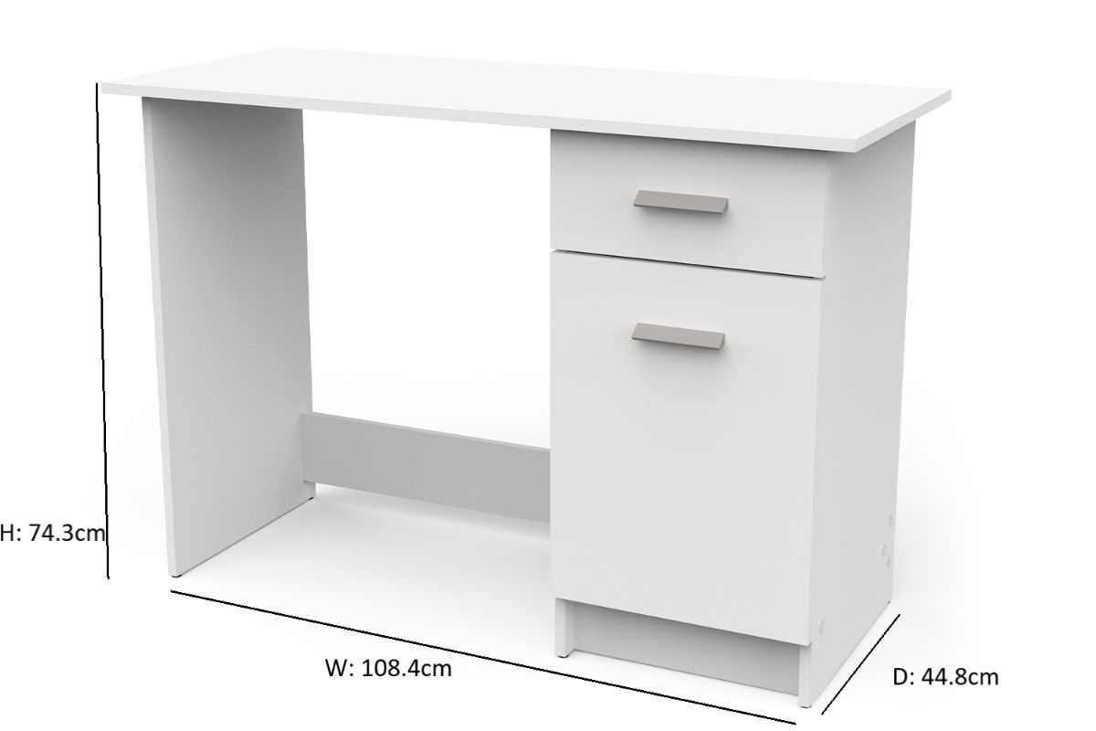 Ghost Osiris Desk | 1 Drawer | White-2
