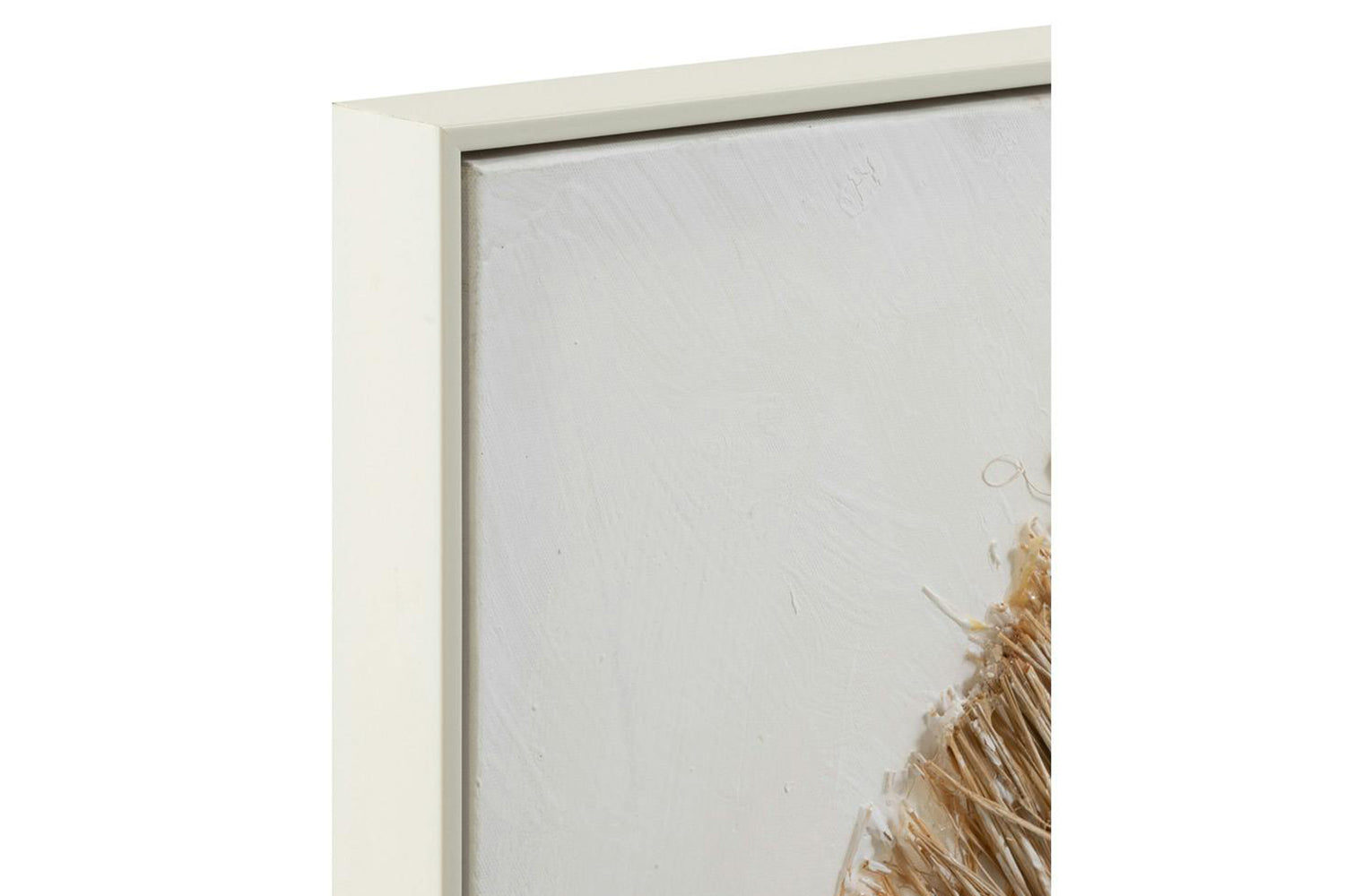 Ibiza Circle Framed Print Canvas | White/Cream | 100 x 100 cm-3