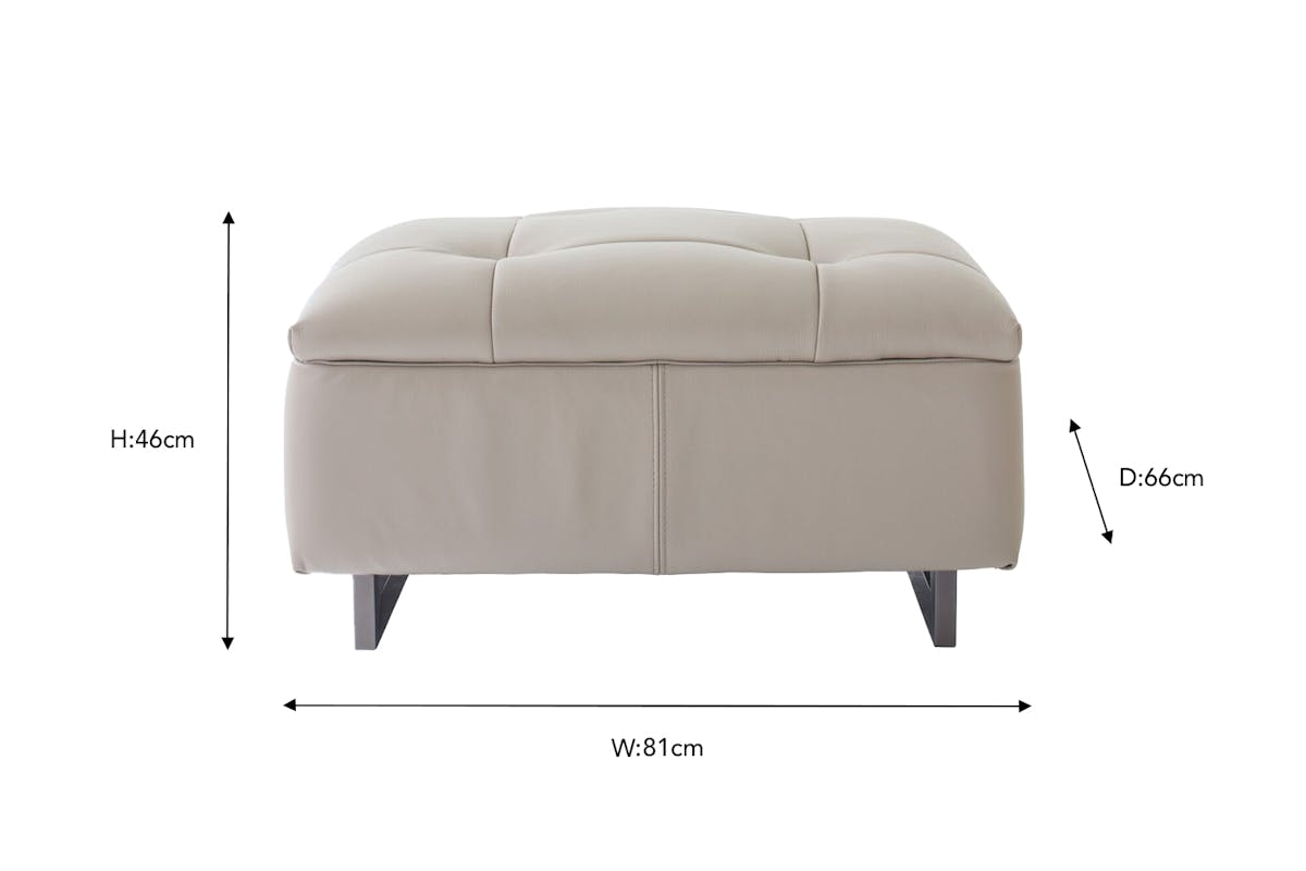 Cruz Footstool | Leather | Oyster-3
