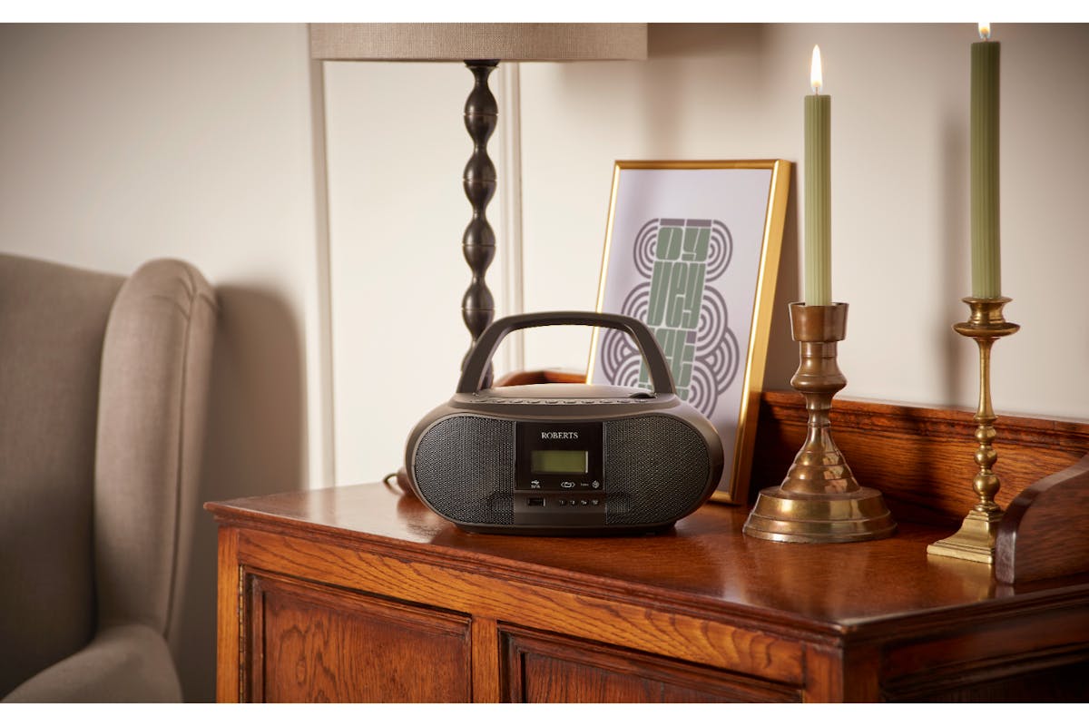 Roberts Boombox Radio with CD Player | Black-2