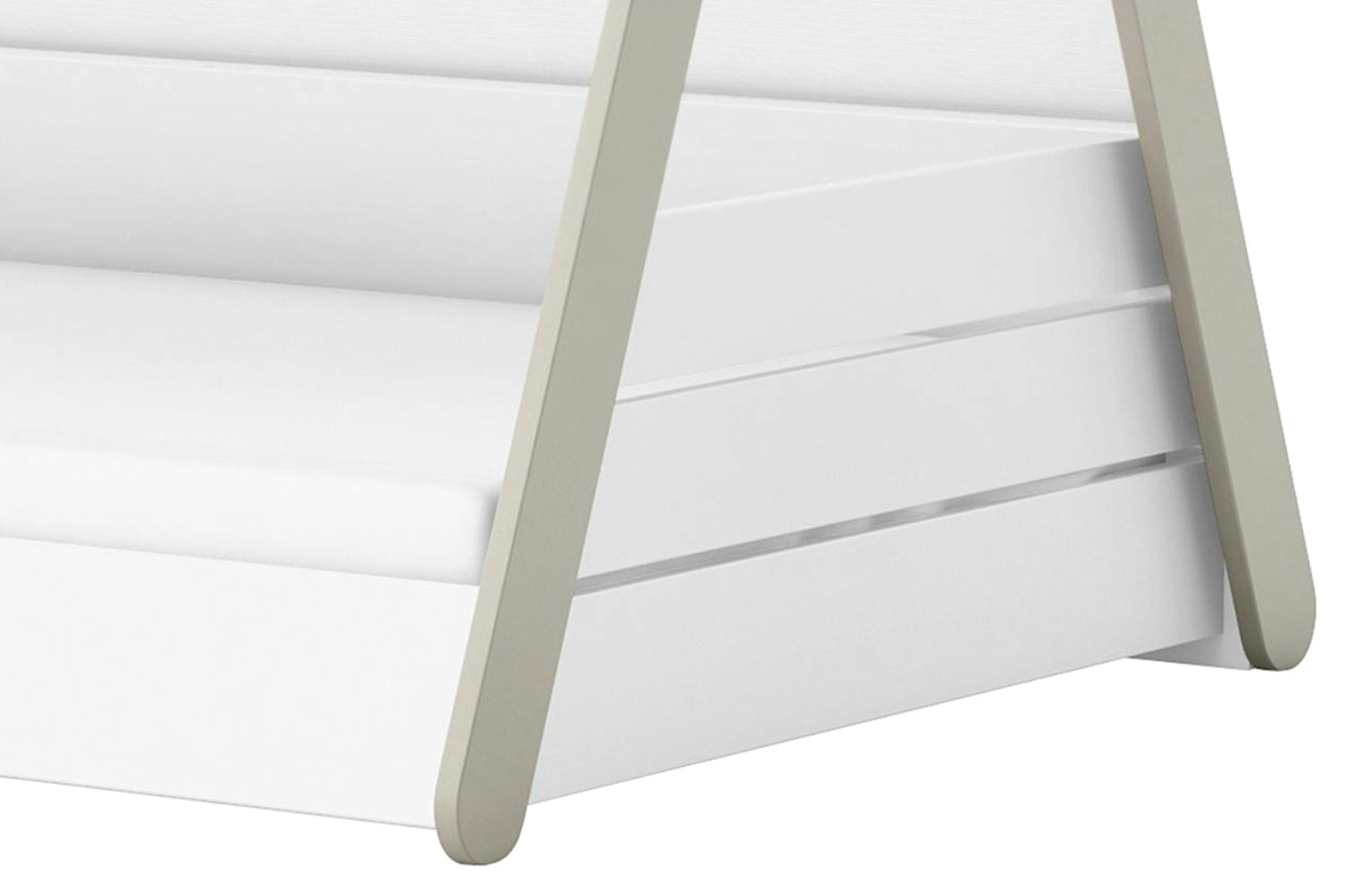 Totem Single Bed | 3ft | White-9
