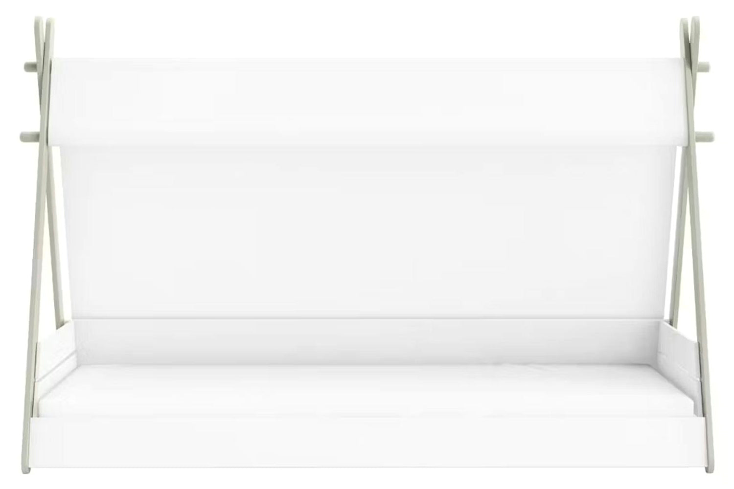 Totem Single Bed | 3ft | White-2