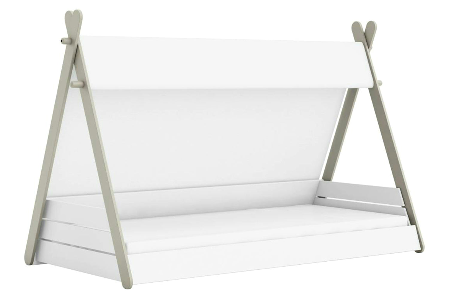 Totem Single Bed | 3ft | White-4