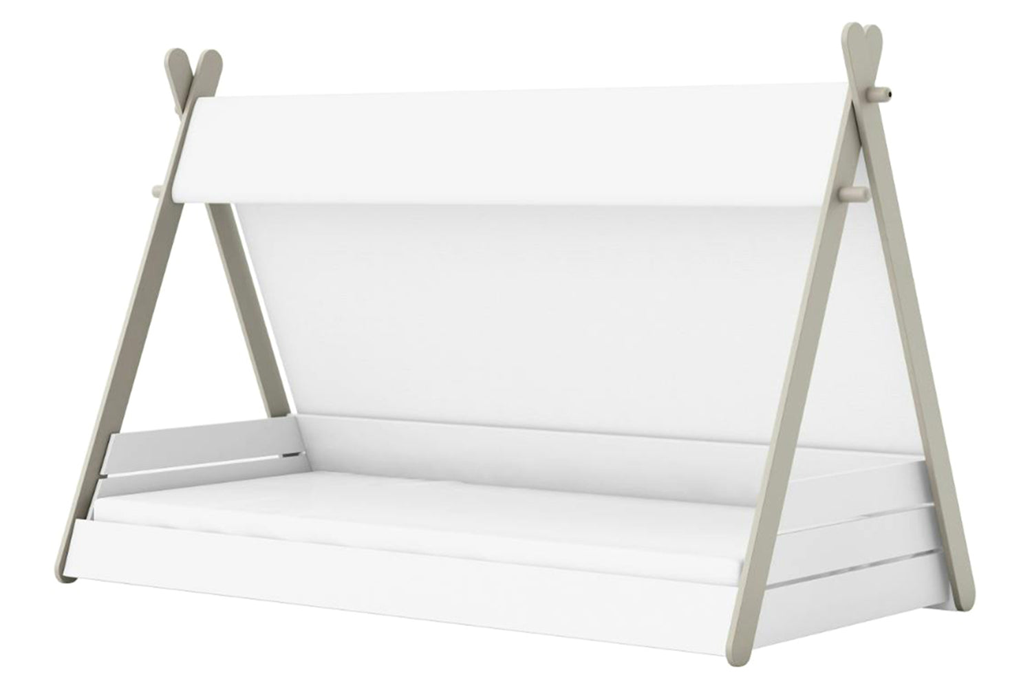 Totem Single Bed | 3ft | White-5