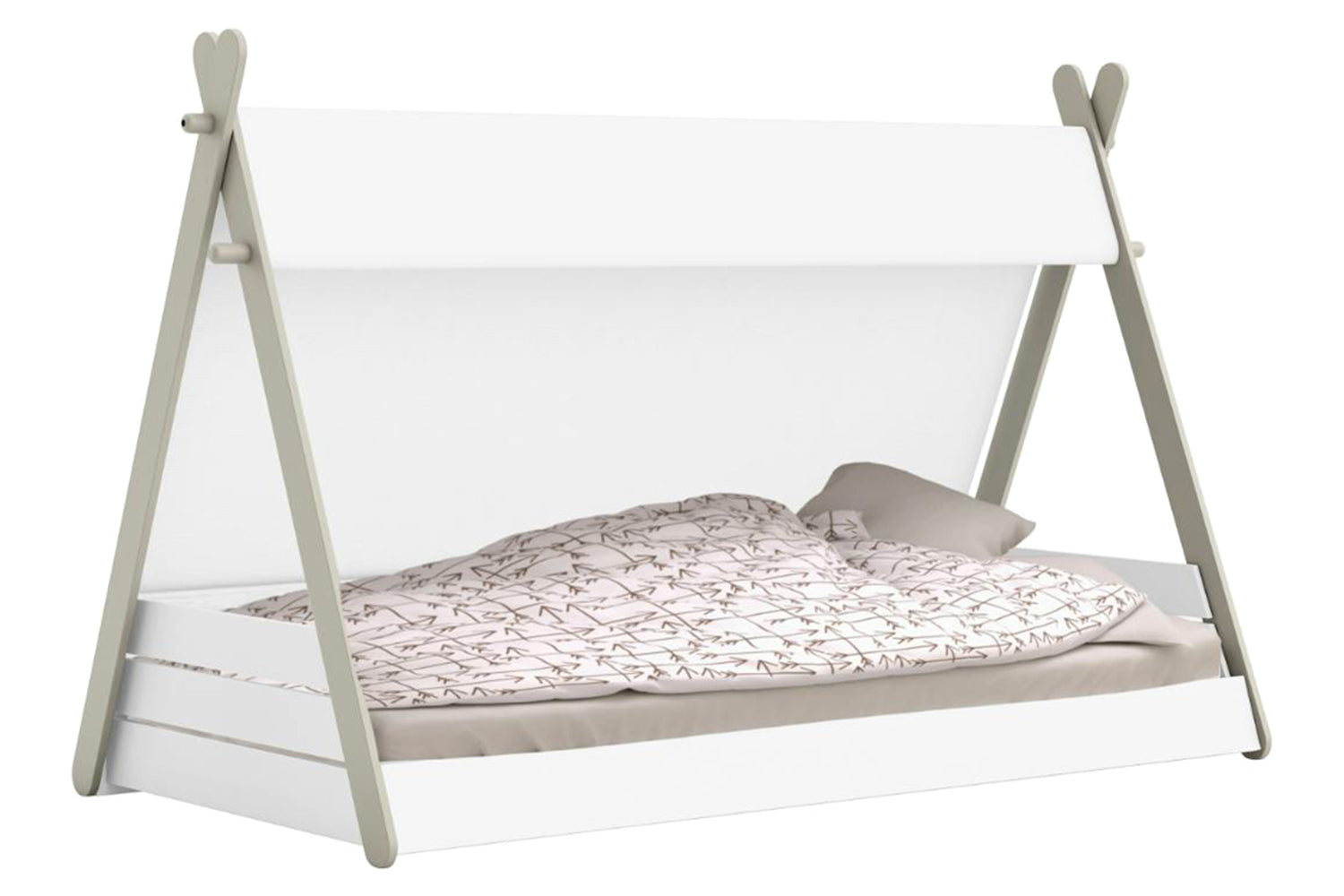 Totem Single Bed | 3ft | White-6