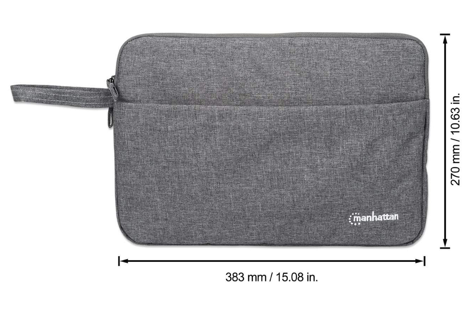 Manhattan Seattle Notebook 14.5" Sleeve Laptop Bag | Grey-5
