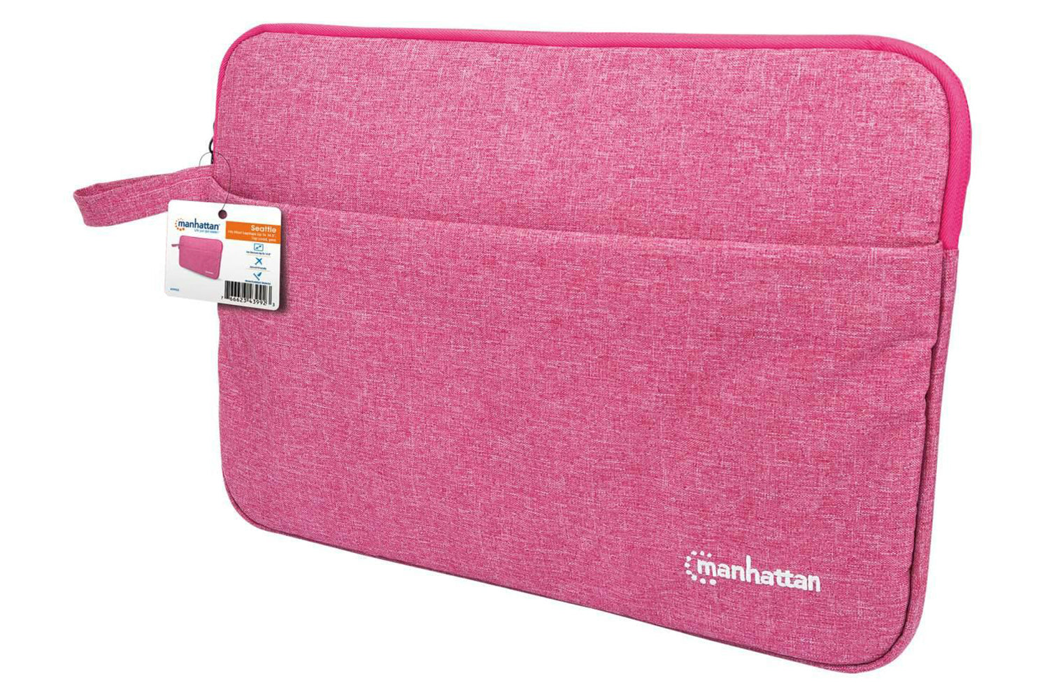 Manhattan Seattle Notebook 14.5" Sleeve Laptop Bag | Pink-2
