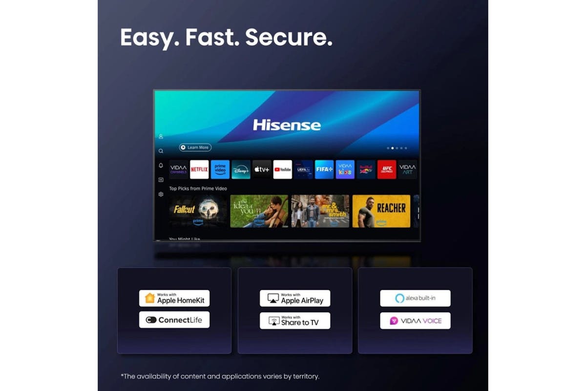 Hisense A6Q 43" LED 4K HDR Smart TV | 43A61Q-6