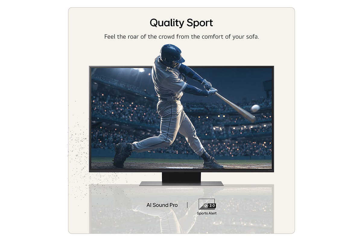 LG QNED86 43" Mini LED Evo AI 4K Ultra HD Smart TV (2026) | 43QNED86B6B.AEI-12