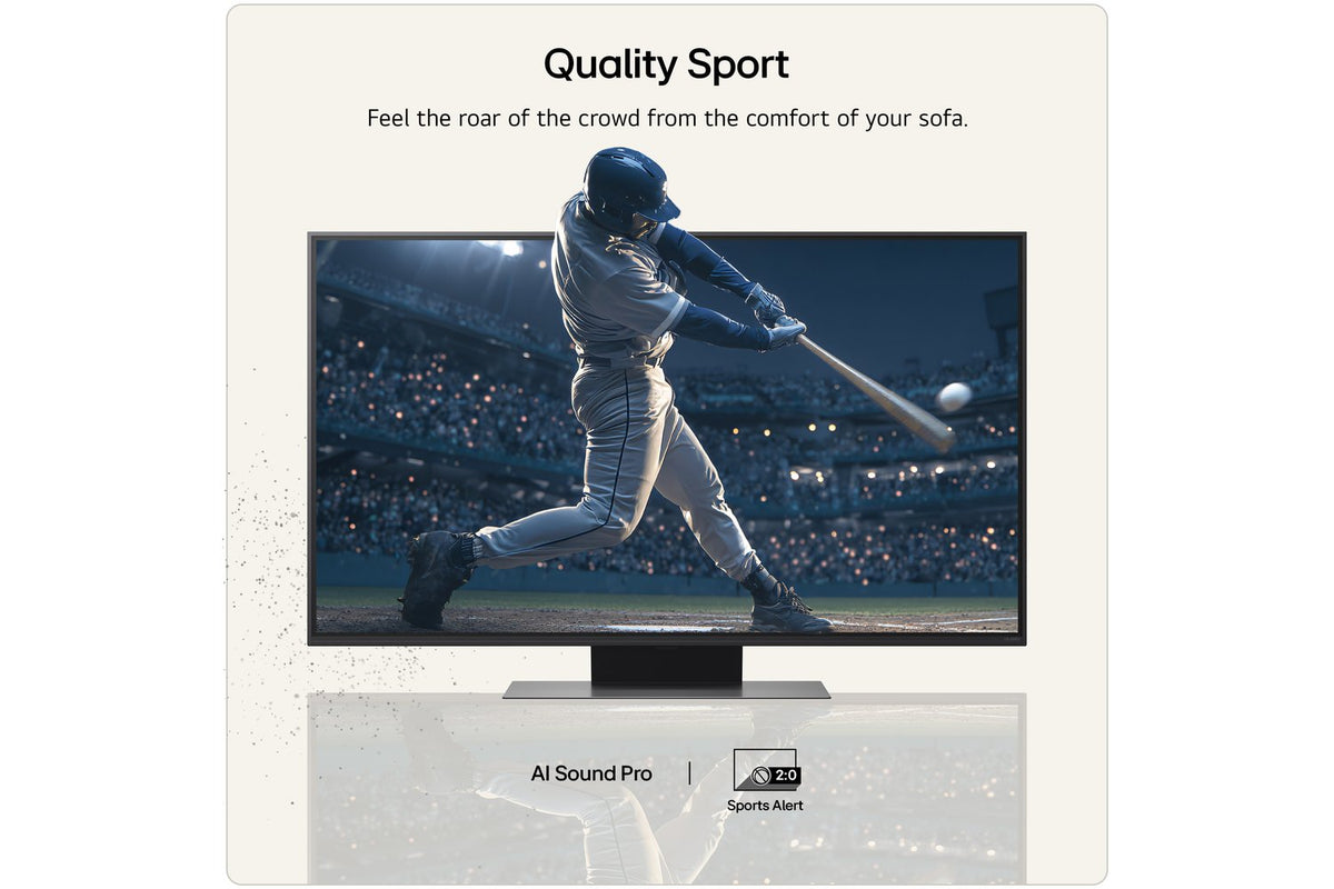 LG QNED86 43" Mini LED Evo AI 4K Ultra HD Smart TV (2026) | 43QNED86B6B.AEI-12