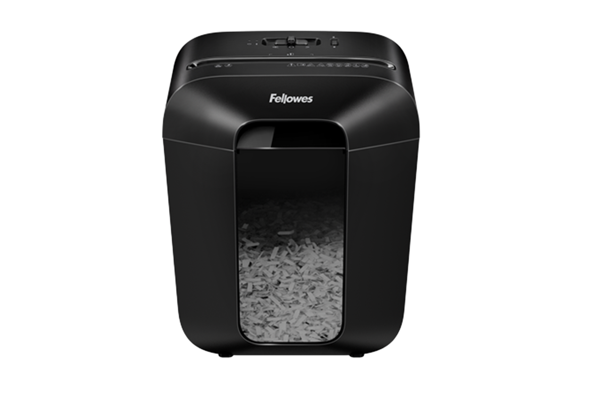 Fellowes LX50 Powershred Cross Cut Shredder with Safety Lock | Black