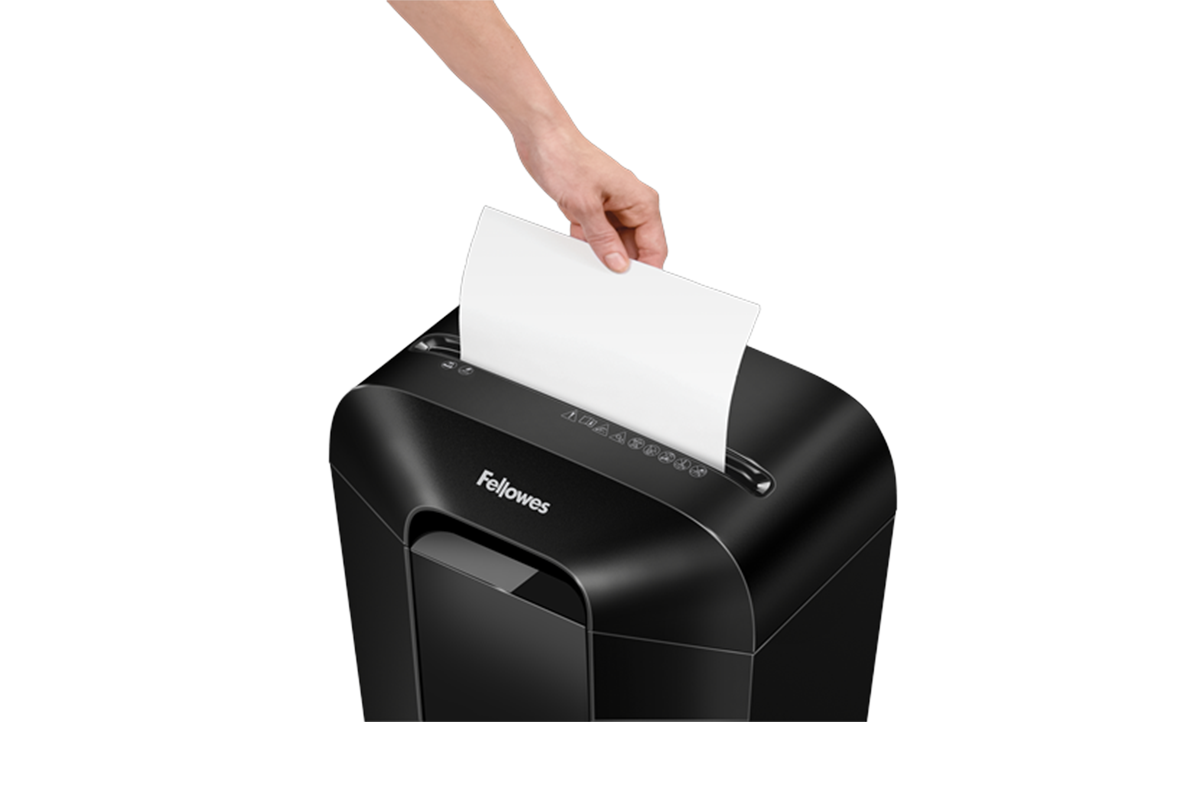 Fellowes LX50 Powershred Cross Cut Shredder with Safety Lock | Black-4